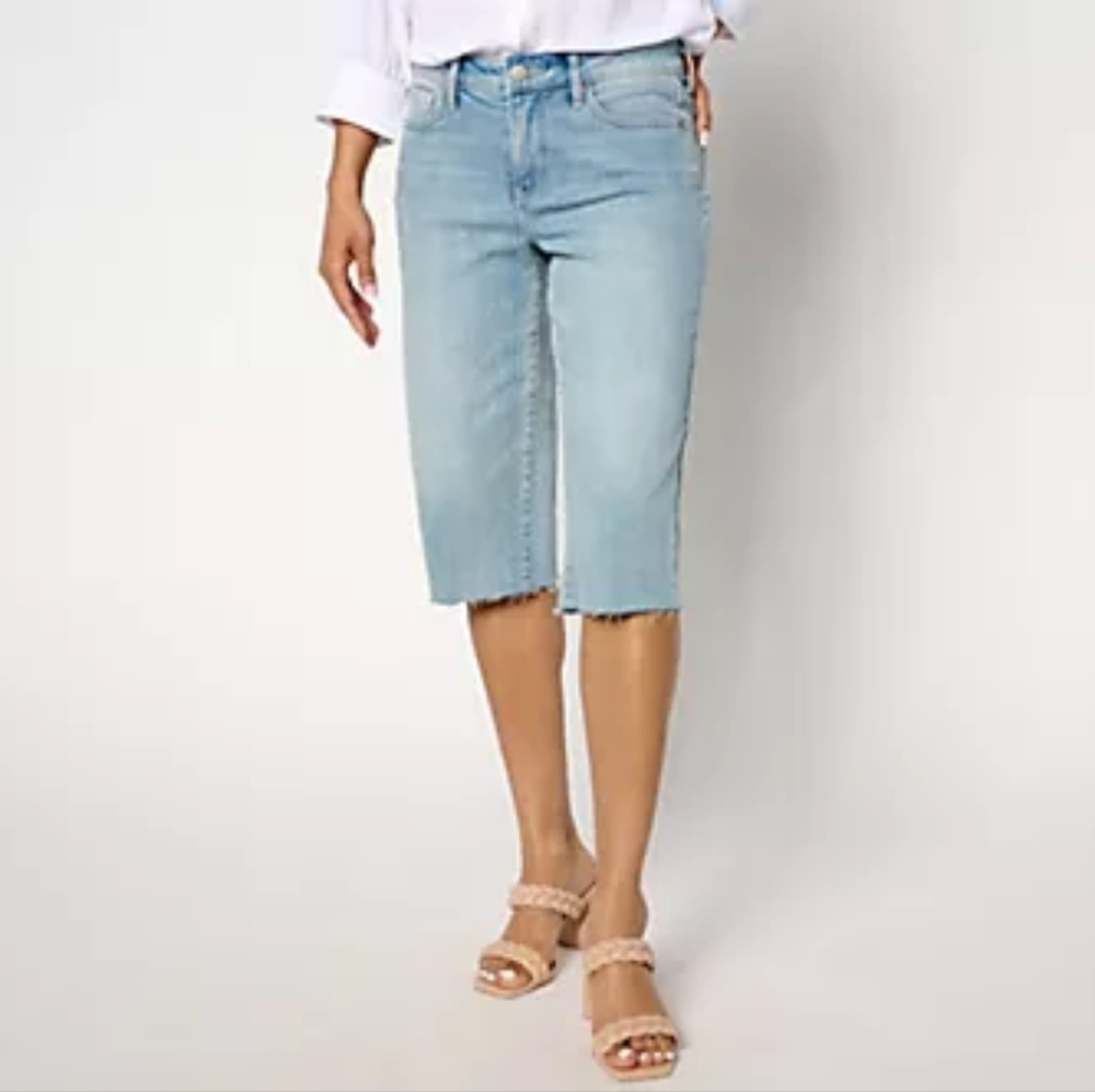 NYDJ Light Wash Denim Jean Shorts